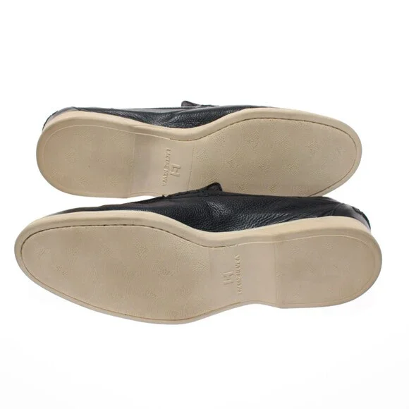 Di Bianco NWB Etna Pebble Leather Loafers / Drivers Size 42 (US 9) in Navy
